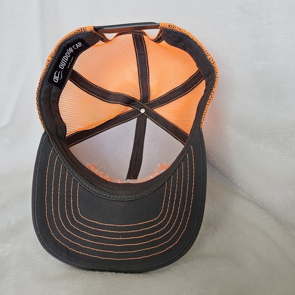 Mens Hunting Hat Ballcap Neon Orange Gray Unisex OS - Picture 4 of 9
